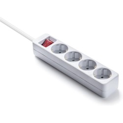 Regleta 4 enchufes con interruptor