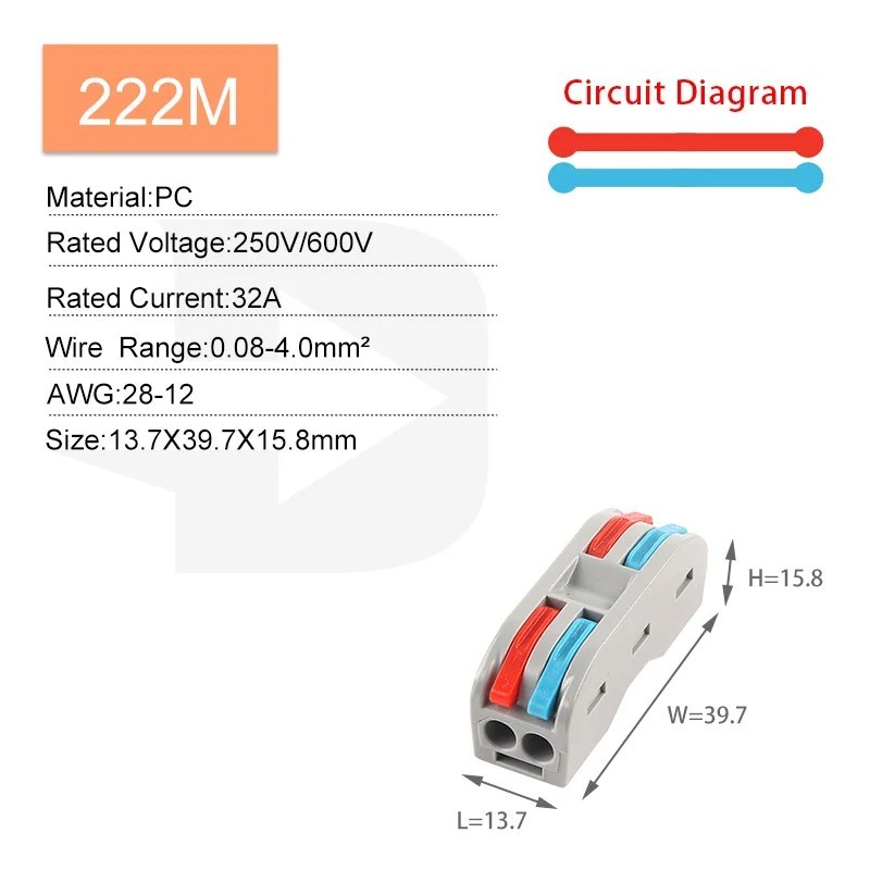 Conector Rápido NC-222M
