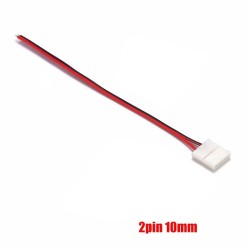 Conector tira LED 10mm con cable