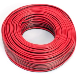Cable 2 x 0,50 mm2 – 50 m – rojo y negro