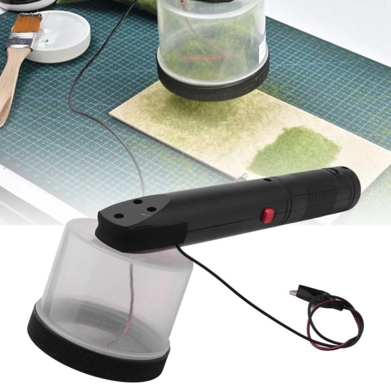 Aplicador de césped estático para maquetas y belenes