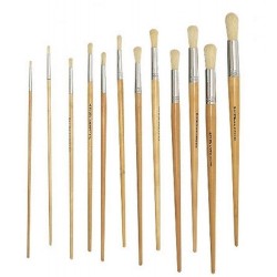 Pincel madera redondo