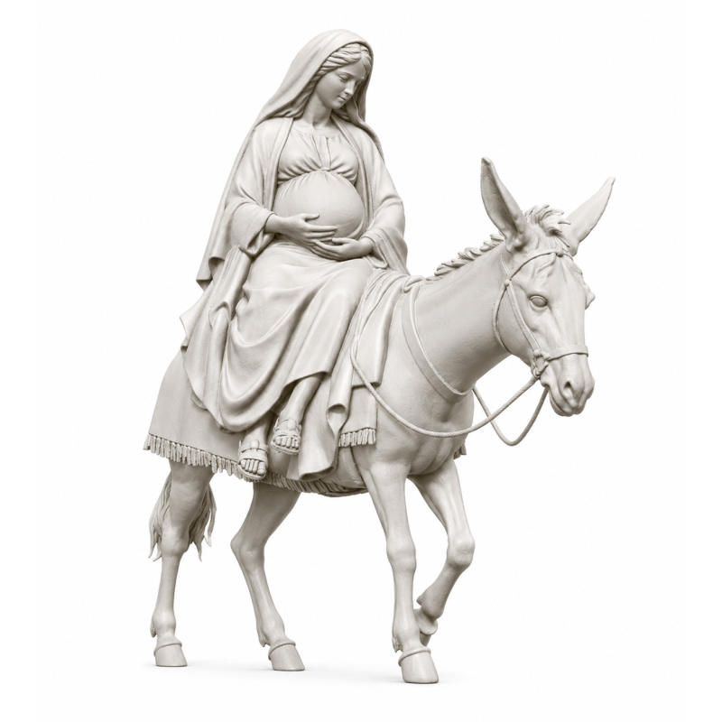 Vergine incinta sull'asino