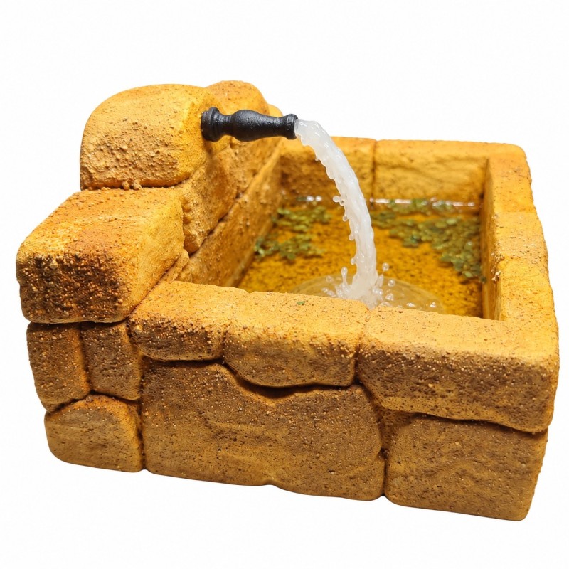 Fuente Rústica con agua artificial