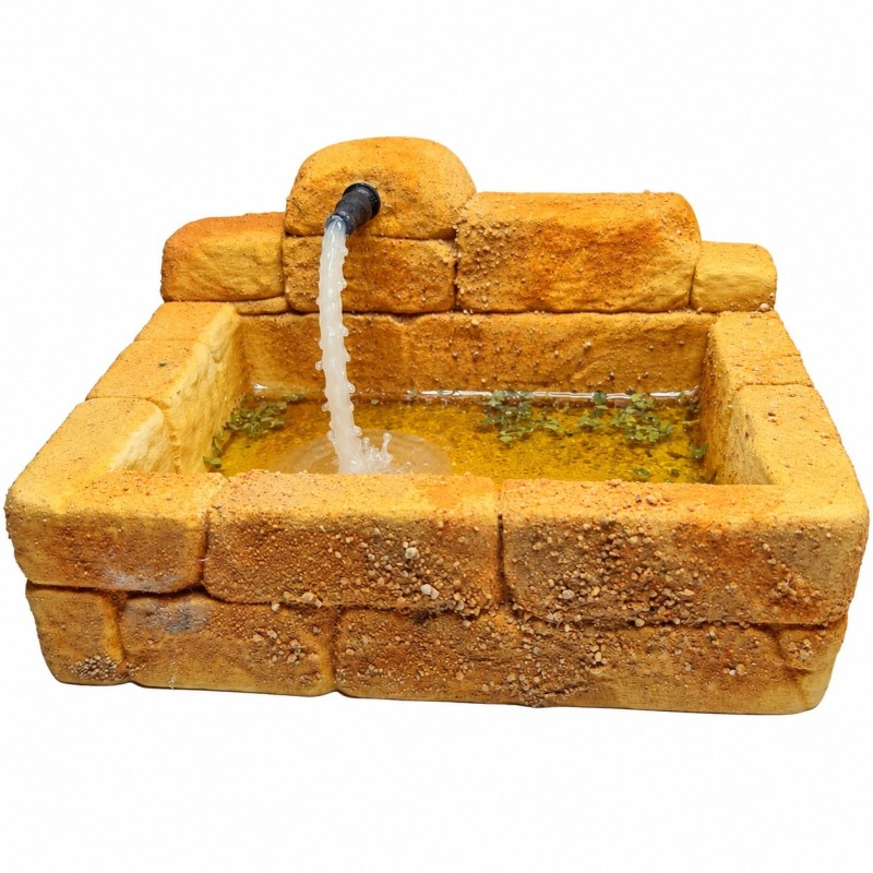 Fuente Rústica con agua artificial