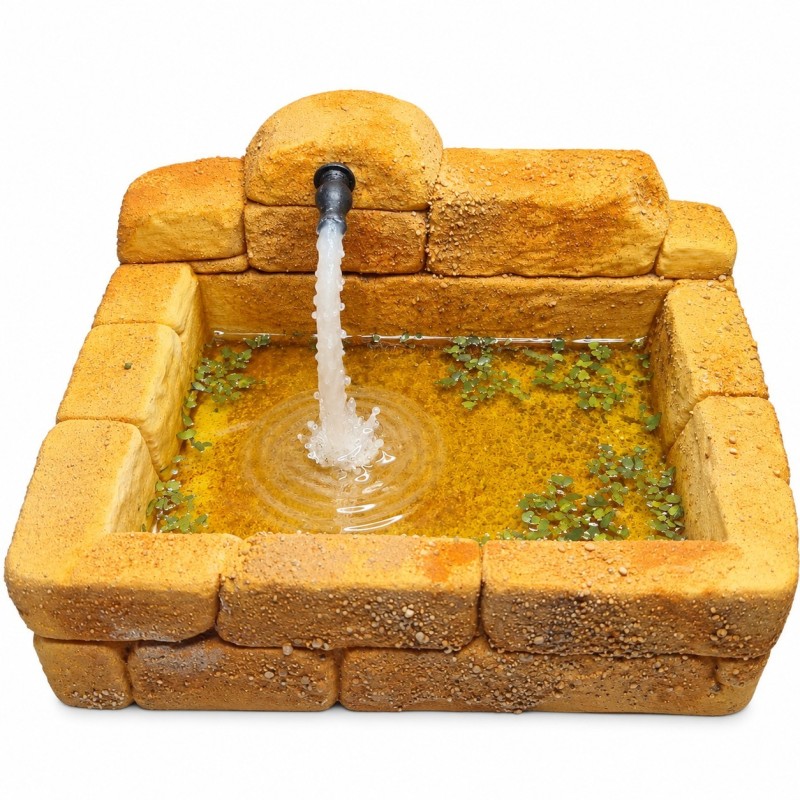 Fuente Rústica con agua artificial