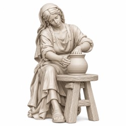Mujer alfarera – Para pintar