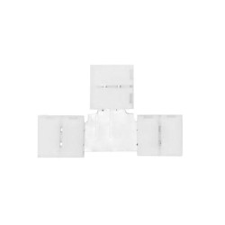 Conector en T para tira LED 10mm 2p