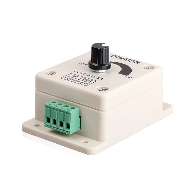 Regulador de intensidad LED CC 12V 24V 8A DIMMER