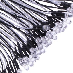 Diodo LED HAZ de luz 5mm, 9-12V, precableado